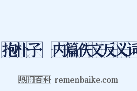抱朴子·内篇佚文反义词是什么意思的图片